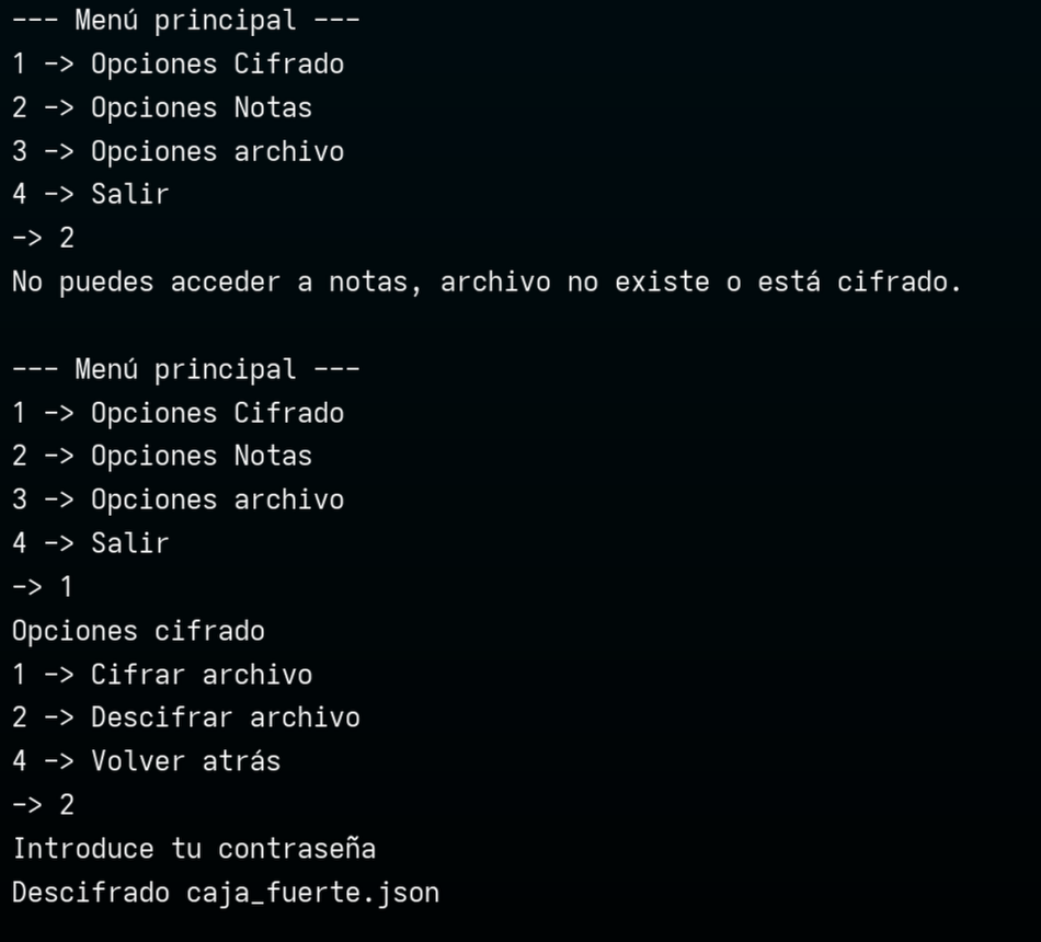 Imagen de Python-secure-notes CLI